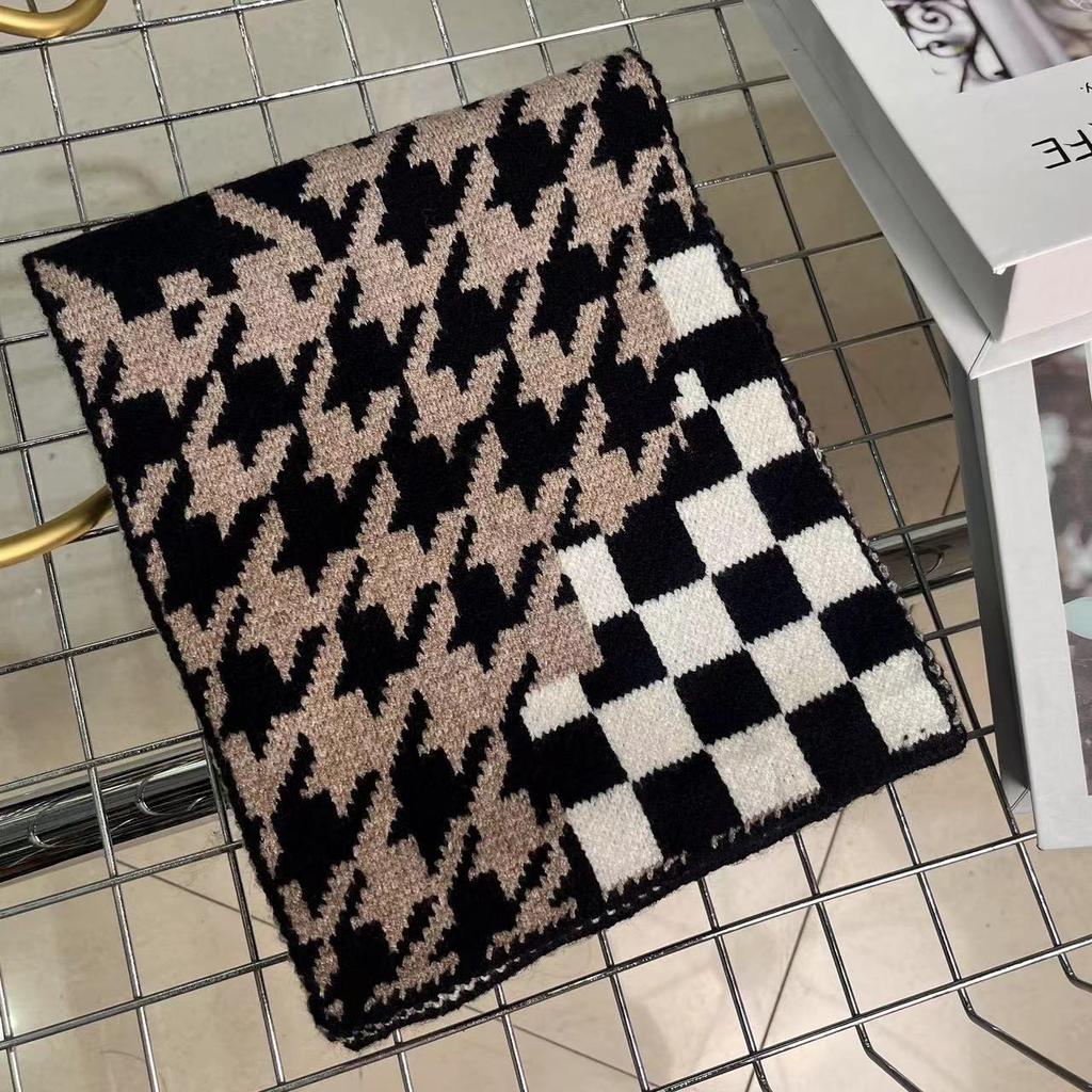 New Wool Knitted Scarf for Women In Winter New I Korean Fashion Versatile Warm and Skin Friendly Soft Scarf