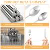 24Pcs Sliver Tableware Stainless Steel 304 Cutlery Matte Dinner Set Western Fork Spoon Mirror Flatware Dishwasher Safe