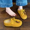 Inner Height-increasing Cool Slippers Women's Summer Outer Wear New Thick-soled One-pedal Lazy Bag Head Half Slippers Fashion