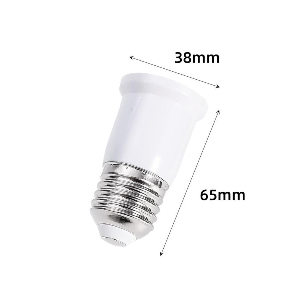 5Pcs E27 To E27 Extender Lamp Holder Lengthened Socket For Led Bulb Base 220V 65-120Mm Accessories White-Shell Converters Bases Diode