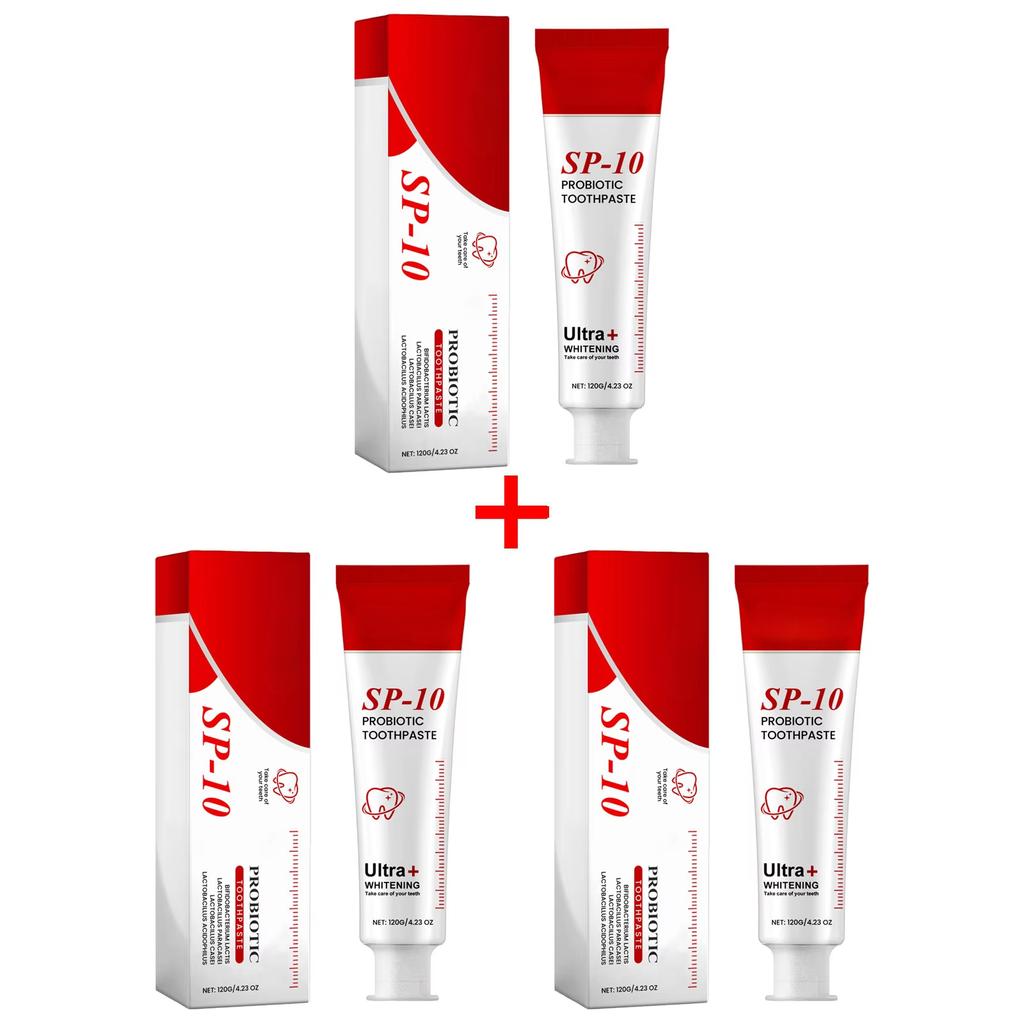 Пробиотическая зубная паста Sp10 для отбеливания зубов, удаления зубного налета, лечения кариеса, защиты десен, свежего дыхания, гигиены полости рта, очищения