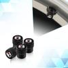 CJOZW1 4Pcs Car Wolfsburg Badge Wheel Tires Valve Caps Tyre Valve Stem Covers For VW Volkswagen Touareg Tiguan Golf MK4 MK5 MK6 MK7