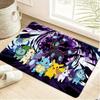 Pokemon Zekrom Dynamic Lightning Style Print Non-Slip Doormat, Absorbent Floor Mat for Home Decor