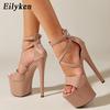 Fashion Eilyken Summer High Heels Platform Women Fashion Sandals Sexy Open Toe Buckle Strap Club Shoes