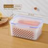 Refrigerator Storage Box Fridge Organizer Fresh Vegetable Fruit Boxes Drain Basket Storage Containers Pantry Kitchen Organizer