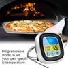 2 Probes Digital Kitchen Meat Thermometer Stainless Steel Waterproof Meat Temperature Probe Oven Cooking BBQ Temperature Meter