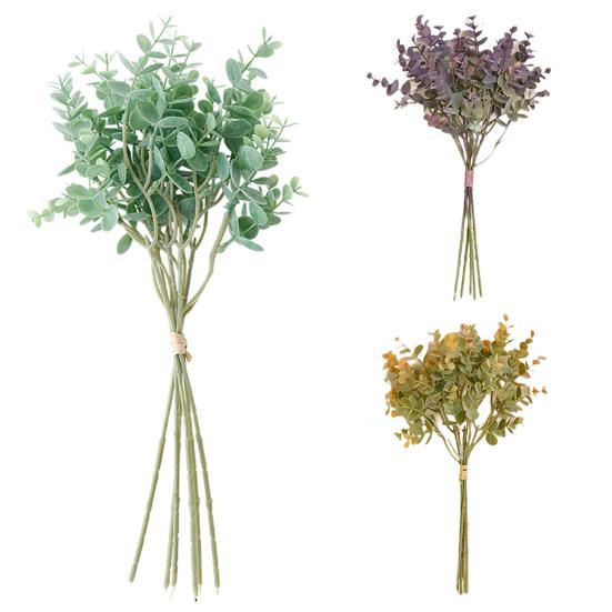 Красивый искусственный эвкалипт, устойчивый к ультрафиолетовому излучению, вечный DIY