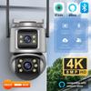 Новая европейская 4K 8MP HD Wi-Fi PTZ-камера Открытый 6MP двойной объектив двойной экран AI автоматическое отслеживание IP-камера CCTV аудио-видеонаблюдение P2P ICSEE