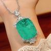 Подвеска-ожерелье Huamei Jewelry, прямоугольный дизайн, ощущение высокого класса, женские товары