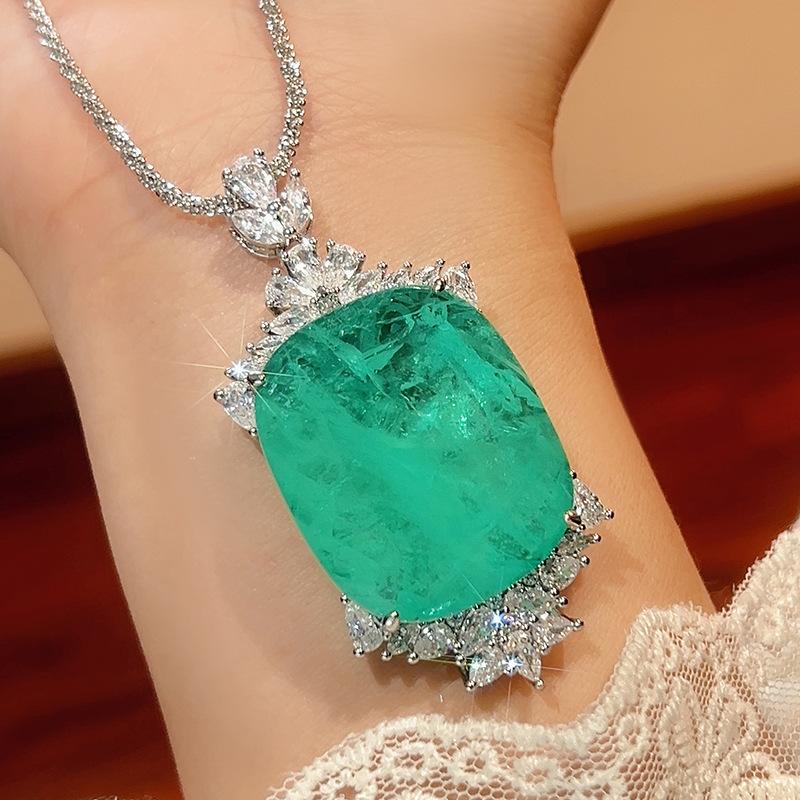 Подвеска-ожерелье Huamei Jewelry, прямоугольный дизайн, ощущение высокого класса, женские товары