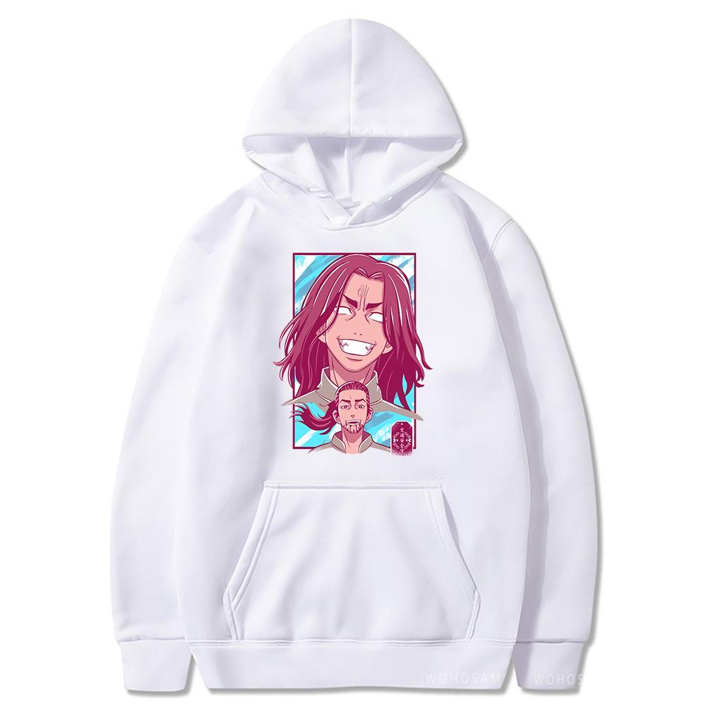 Японские крутые толстовки с капюшоном Sano Manjiro Anime Tokyo Revengers в стиле пэчворк с круглым вырезом, повседневные свободные мужские толстовки большого размера