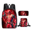 Student Deadpool 3pcs School Bag Backpack Lunch Bags Pencil Case Kids Gifts