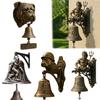 Animal Doorbell Vintage Dog Welcome Bell Wall Mounted Sasquatch Door Bell for Front Door Porch Home Entrance Decoration