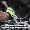 15 шт. регулируемый шестигранный ключ с головкой из хром-ванадиевой стали динамометрический ключ набор торцевых головок набор гаечных ключей с храповым механизмом инструменты для авторемонта