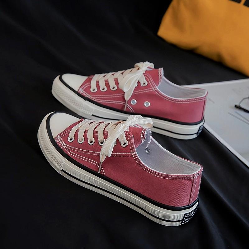 Ретро-ботинки Harajuku с низким верхом из парусины, стиль 1970-х годов, женские летние кроссовки A07