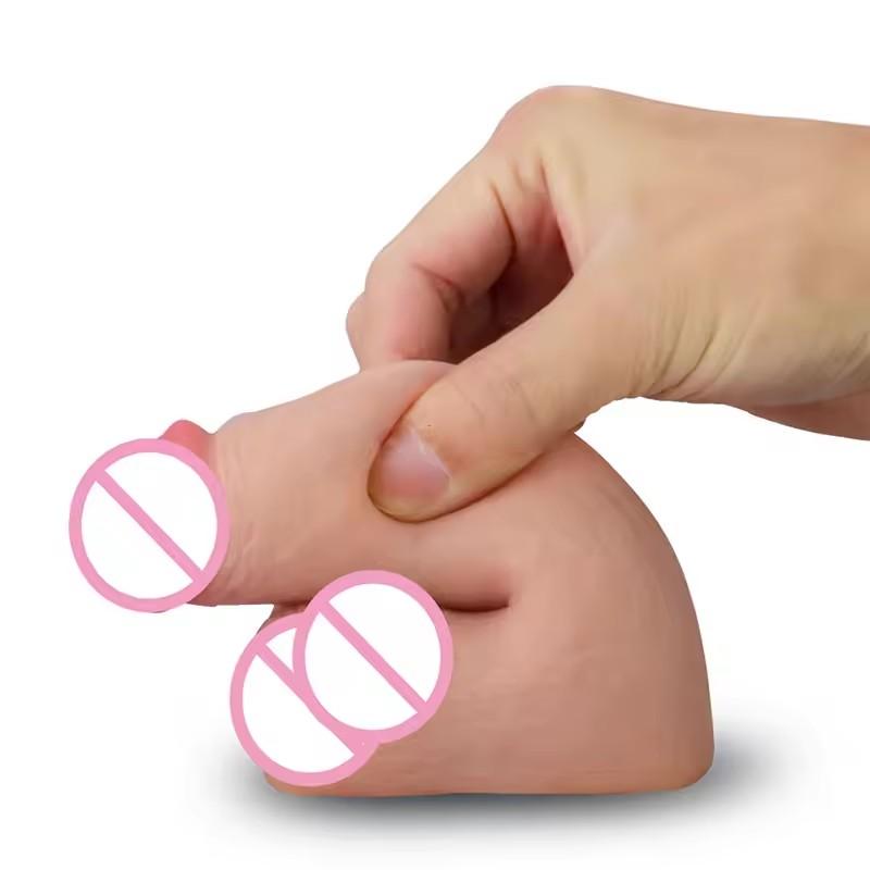 GOFLYING FTM Пакер Сверхмягкий Реалистичный Короткий Маленький Дилдо Платье Мужские Гениталии Трансгендер Ftm Протезы Пенис