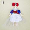 Модные высококачественные нарядные детские футболки для девочек, штаны, юбка для куклы 16~17 см/кукла 1/8 BJD