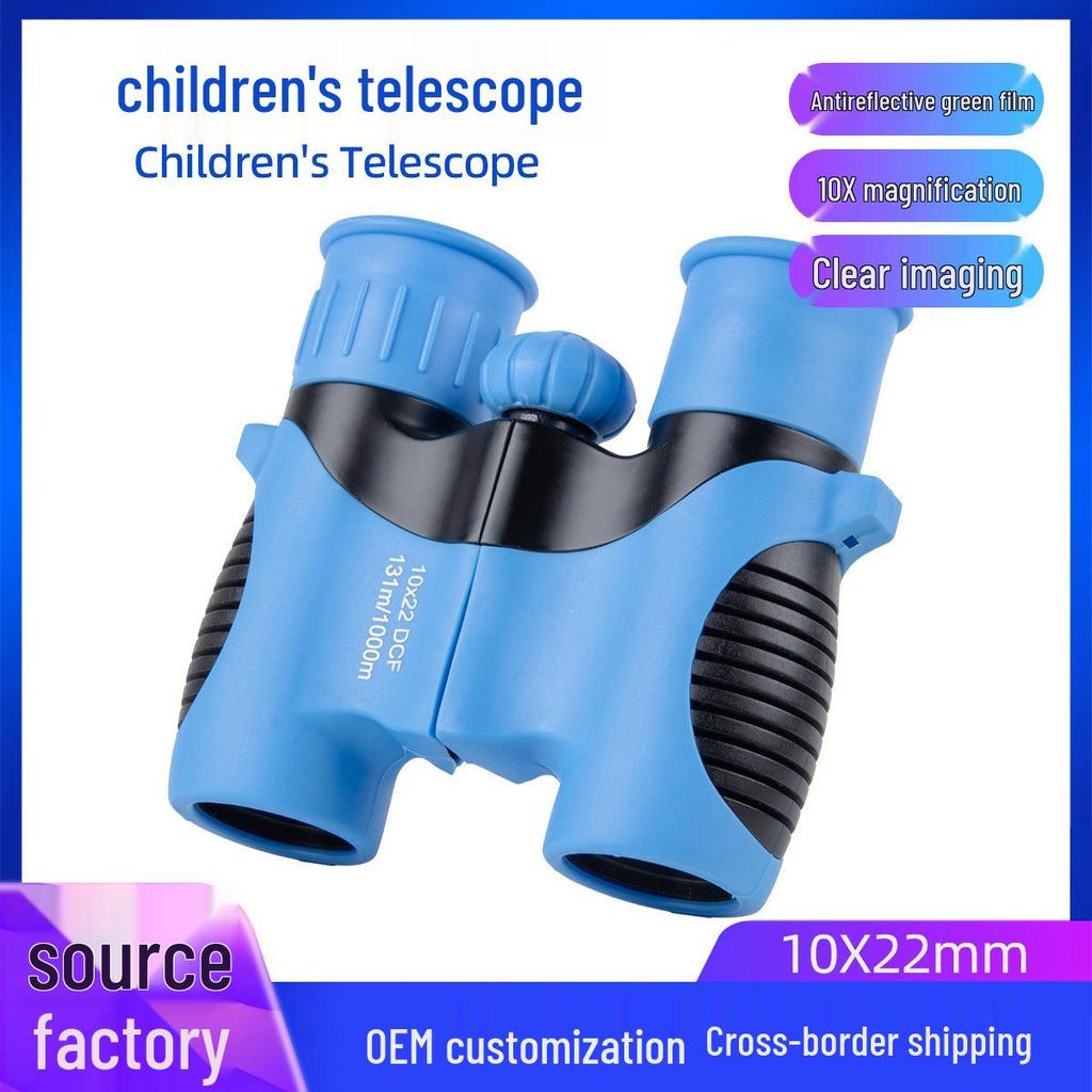 Kids' Optical Glass Telescope Binoculars 10X22 with Eye Protection