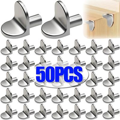 50/10 шт. опорные стойки для полок, штифты, заглушки, полки, разделители, фиксированные шкафы, мебельные полки, настенные кронштейны, держатели