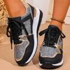 Fashion Casual Sport Lightweight Shoes Ladies Outdoor Running Comfortable Shoes 2025 Women Sneakers Platform Shoes Leather Patchwork