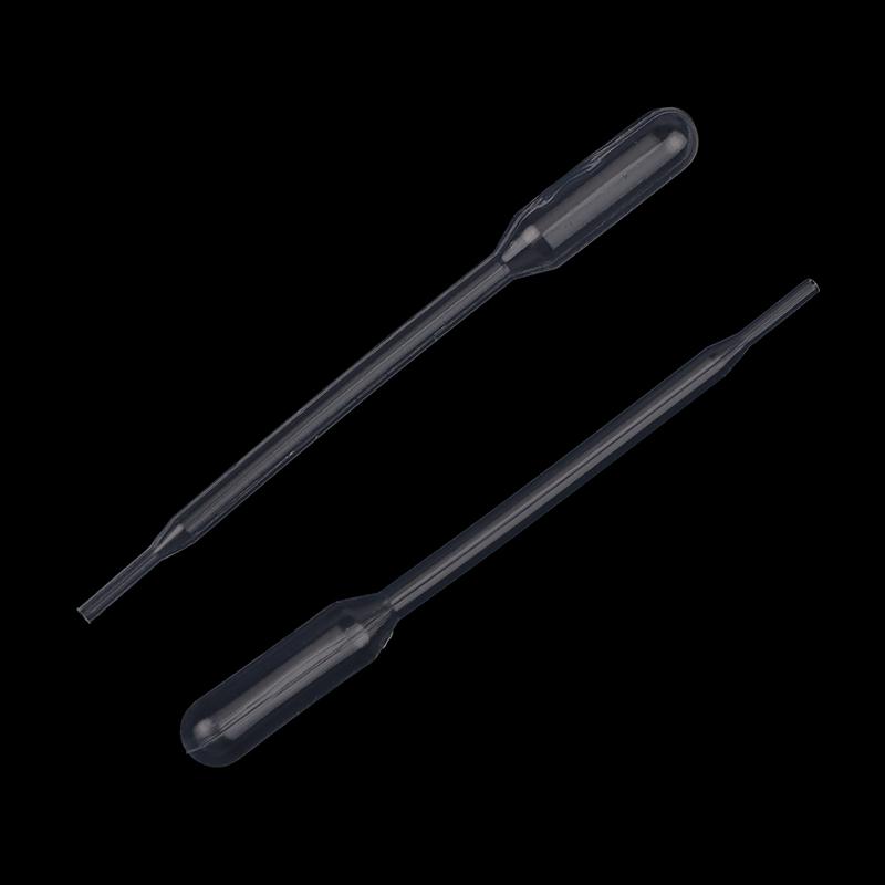 100 шт. пластиковые одноразовые пипетки 0,5 мл прозрачные пипетки-капельницы