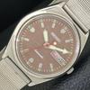 VINTAGE AUTOMATIC 6309A JAPAN MENS BROWN COLOR DIAL WATCH A700499-5 R203-a700499