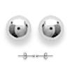 [C5759] - Silver 'Beads' Silver Earrings - 2 Mm