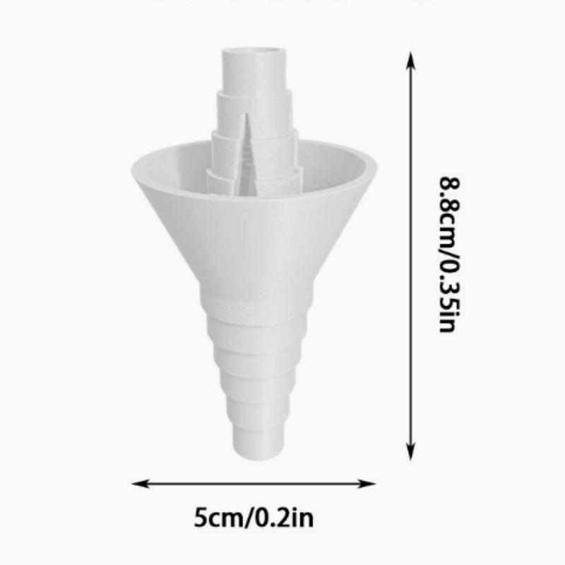 3Pcs Multi-Functional Liquid Transfer Funnel Set Universal Stepped Design Household Separatory Funnel for Oil Water