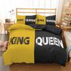 Lover Couples King Queen Duvet Cover Black And White Printed Bedding Set For Adults Valentine's Day Bedroom Decor Quilt Cover
