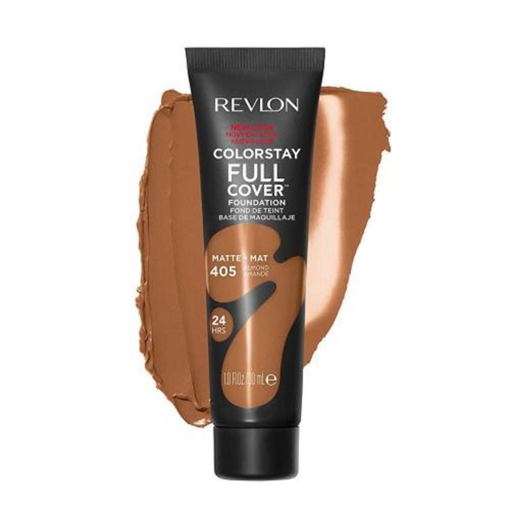 Revlon Colorstay Full Coverage Longwear Matte Foundation Heat Resistant and Sweat Resistant Face Makeup, 2) 1 Fl Oz Pack of 1 - Almond, None