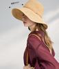ELLE [Elegant temperament] crocheted straw hat for women, fashionable and versatile for outdoor use. Summer face enhancing, small shade fisherman hat