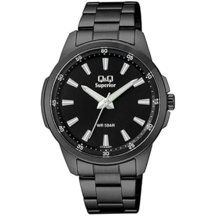 Montre - Q&Q - C21A-002PY - Acier inoxydable - Étanchéité 5 ATM - Mouvement quartz