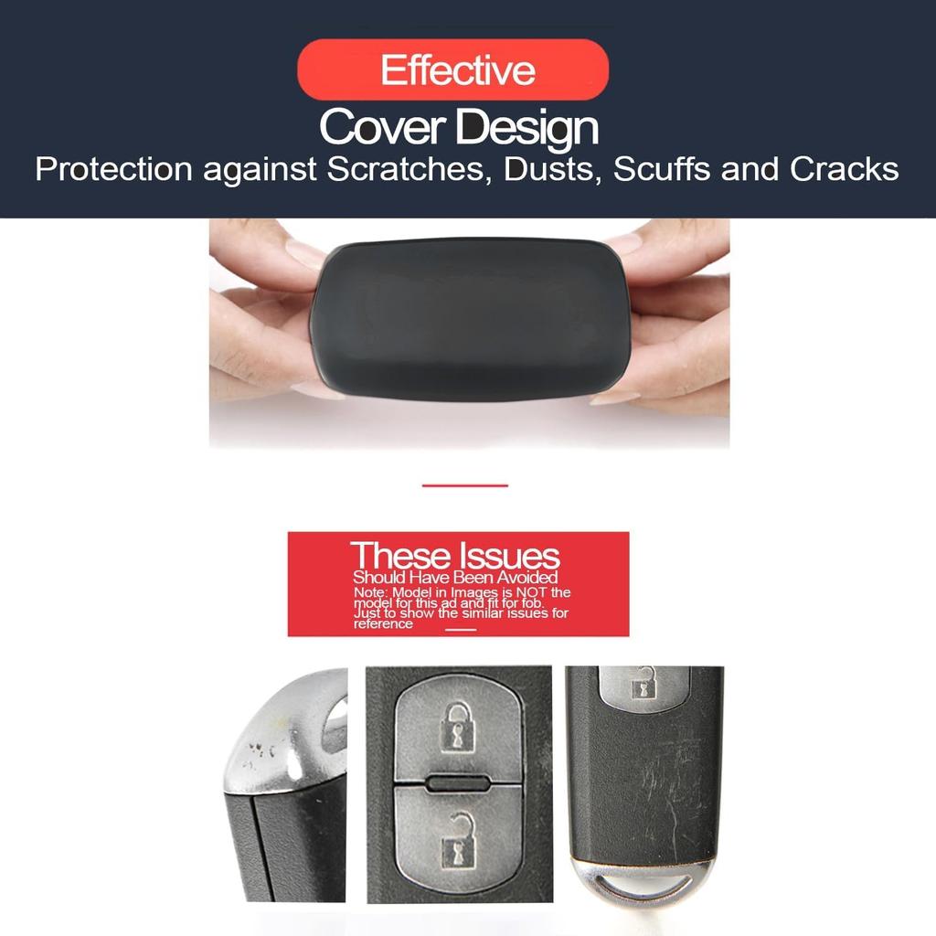 2pcs Compatible with Toyota Tacoma Prius Venza Corolla Crown Sequoia Tundra Grand Highlander RAV4 Prime Mirai Smart 4 Buttons Key Fob Cover Case Key