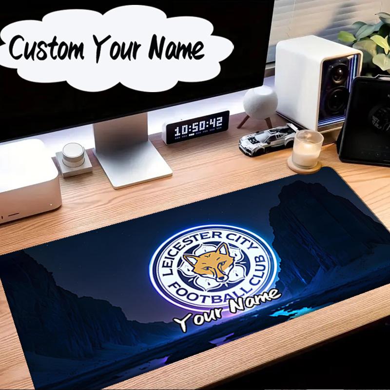 Custom Name Mouse pad Leicester Football Club Crest Mouse Pad Desk Mat, Non-Slip Rubber Backer Pad For Computer Notebook Gaming Mouse Pad Gift