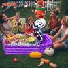 Coffin Ice Bucket Inflatable Halloween Props Skeleton Ice Bucket Portable Foldable Well Sealed Ice Bucket For Pool Parties Wwo66