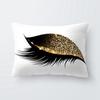 Eyes Eyelash Shadow Pillow Cover Cushion Case Home Car Sofa Bedroom Hotel Decor