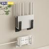 2 шт. Настенный кронштейн для роутера без сверления-Набор для крепления на стену-Держатель для ТВ-приставки для гостиной, Практичный органайзер с дополнительными крючками