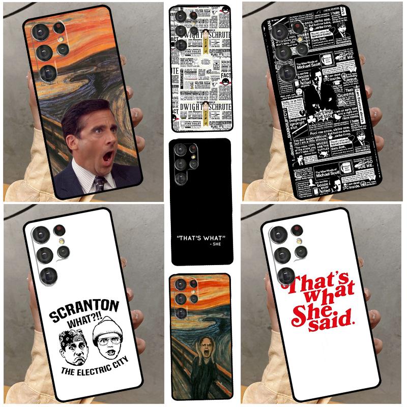 Michael Scott The Office Case For Samsung Galaxy S22 S23 Ultra S21 S20 FE S9 S10 Note 10 Plus Note 20 Ultra Cover