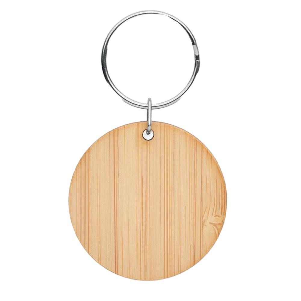 MidOcean RoundBoo Round Bamboo Keyring