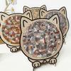 135 PC Cat-shaped Wooden Jigsaw Puzzle Unique Irregular Puzzle Pieces Game Birthday Xmas Gifts for Cat Lovers Home Decorations