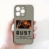 Чехол для телефона RUST Game для iPhone 17 Pro Max 15 Pro 16 14 Plus 12 13 Mini 11 Pro Ударопрочный Мягкий Чехол