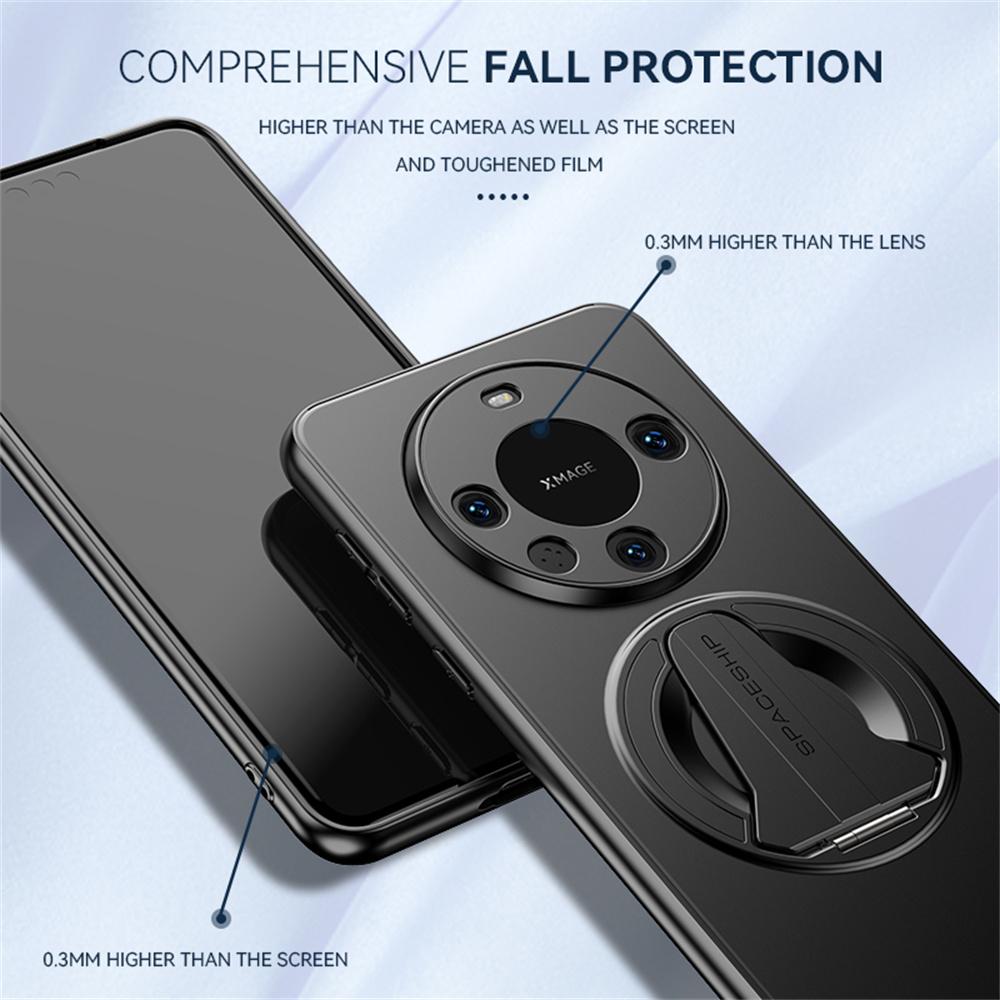 For Huawei Mate 70 Magnetic Case Hidden Kickstand Skin-Feel Matte PC TPU Phone Back Cover