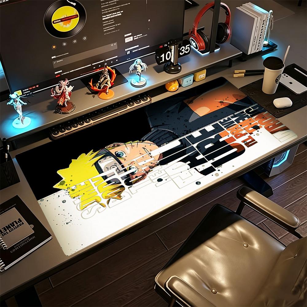 Naruto Large Mouse Pad Desk Mouse Pad Computer Desk Mat Non-Slip Rubber Bottom Office Desk Accessory