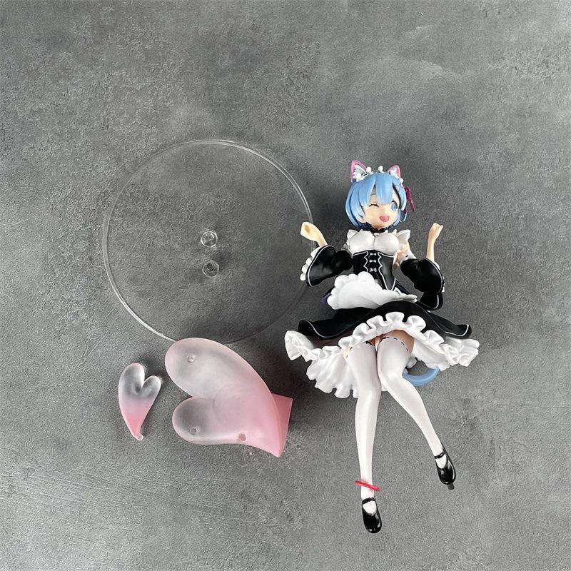 Аниме Фигурка Ре:Жизнь в другом мире от Zero Rem Юбка горничной Стоящая модель игрушки Коллекция экшн-кукл из ПВХ