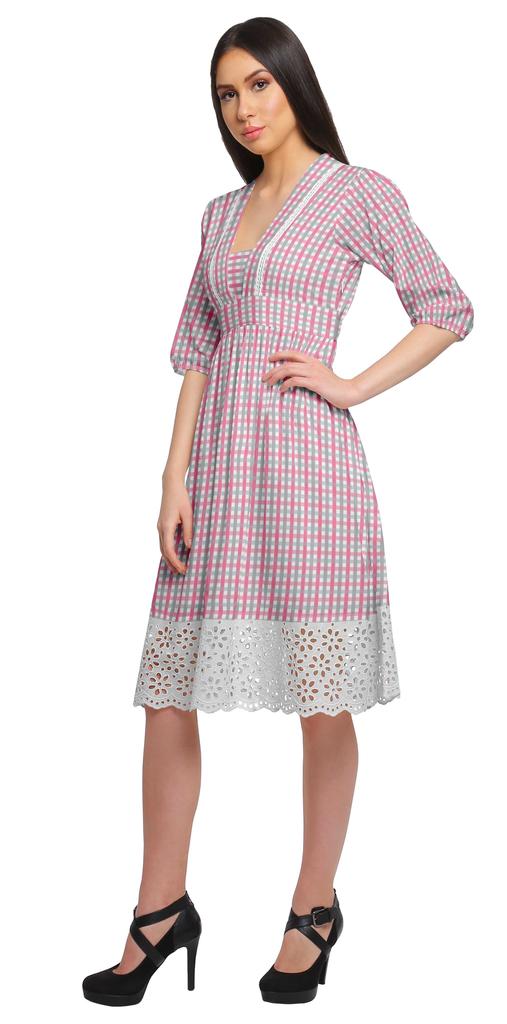 Moomaya Платье с коротким рукавом для женщин, вечернее платье из хлопка с принтом, повседневное