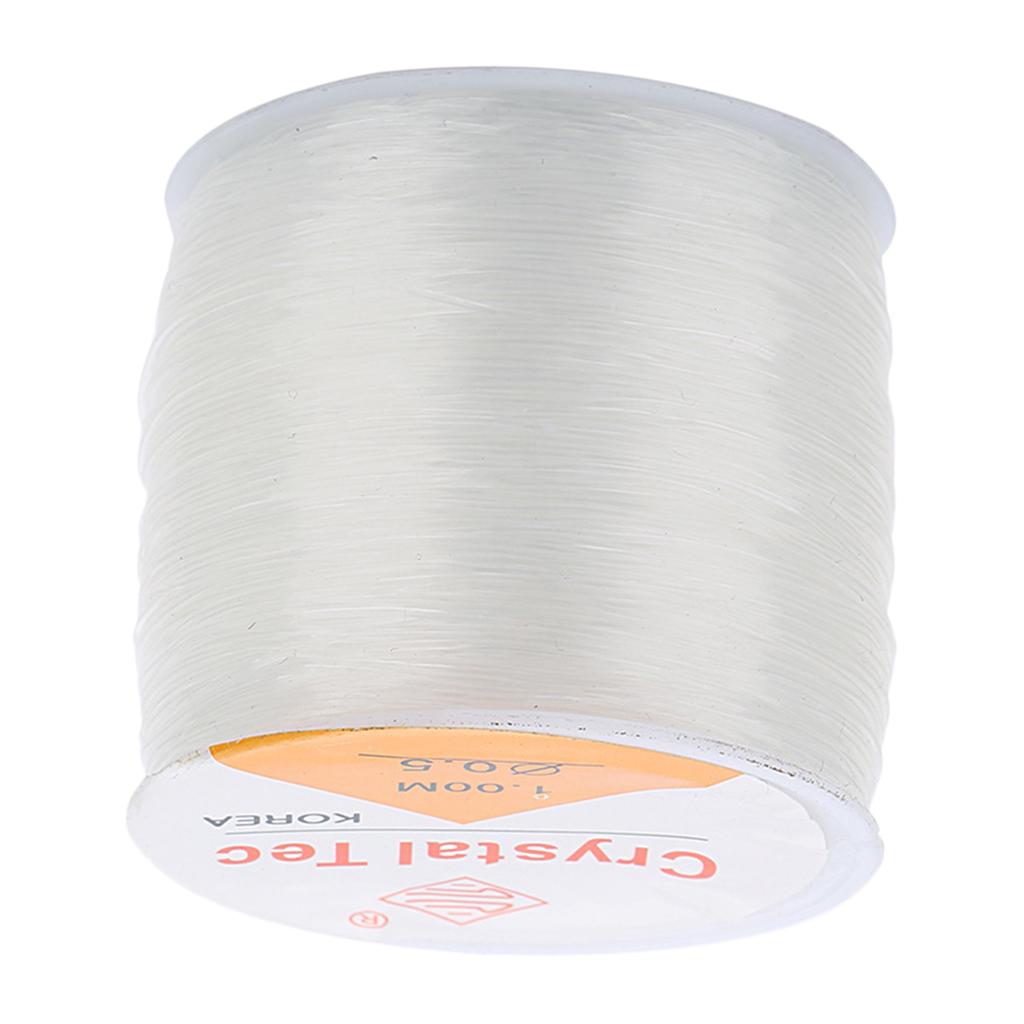 1 Roll Elastic Thread Jewelry Making Cords Findings 100 Meters 0.5mm