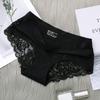 Женские трусики Изысканное кружевное нижнее белье Шелковый сатин Сексуальное бесшовное Девичье нижнее белье Женские брифы Большой размер Комфортные трусы