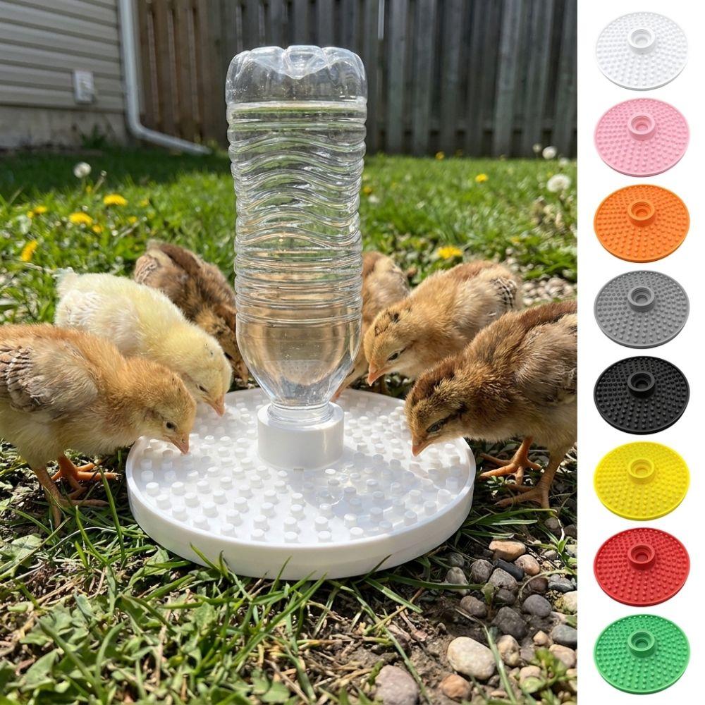 Multi-Hole Chicks Automatic Drinking Tray Plastic Bee Water Dispenser Home Balcony