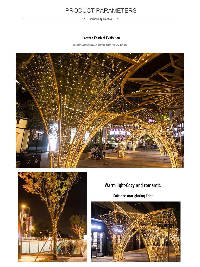 Водонепроницаемая светодиодная гирлянда «Звездное небо» 24 В: Праздничный и уличный декор