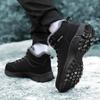 Fashion Men Winter Snow Boots Lace Up Fashion Leather Sneakers Super Warm Boots Outdoor Hiking Boots Work Cotton Shoes for Men